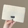 Otoño e Invierno Ropa Exterior Sencilla Diadema para Mujer Turbante de Moda Diadema de Punto Goma para el Cabello Calentador Protector de Frente Pañuelo Deportivo