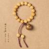 Rosario original de bodhi envejecido de 12 mm de sándalo que se puede abrir y cerrar para colocar credo incienso píldora pingan bellota paz pulsera