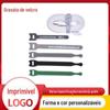 Gancho tipo cabeça de gato spot e laço em forma de T em forma de armazenamento de cabo de dados back-to-back com gancho de impressão e loop pode imprimir logotipo