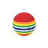 Pelota de Golf de Cinco Colores Pelota Arcoíris Pelota de Práctica para Interior Pelota de Eva para Gato Pelota de Espuma para Mascota Pelota de Juguete 4 Tamaños