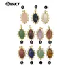 WT-P1975 Retro Clásico Forma de Ojo Borde de Circonita Piedra de Color Collar Pulsera Accesorios para Niña