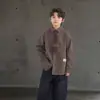 Camisa de corbata a rayas para niños de primavera y otoño, Camisa holgada estilo coreano para niños mayores, Elegante top de manga larga estilo universitario para niños