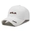 Gorra de Béisbol Rígida de Calle Rota de Moda Coreana para Hombre y Mujer Sombrero para el Sol Hip Hop Trendy Gorra con Letras Bordadas