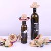 Sombrero para Botella de Vino Pequeño Sombrero de Paja Mexicano Mini Sombrero para Mascota Sombrero de Paja Accesorios para Muñecas Set de Sombrero Bufanda para Botella de Vino