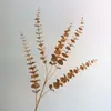 Flores de Fruta de la Fortuna Flores de Campo Americanas Artificiales al por Mayor Bayas Rojas Flores de Año Nuevo Eucalipto Dorado Hojas de Ginkgo Plástico