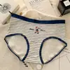 Academia del Osito Estilo Lindo Algodón Puro Transpirable Ropa Interior Femenina, Antibacteriana, Entrepierna Extendida, Cintura Media, Calzones 100% Algodón para Niñas