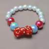 Kuromi Collar de Juguete con Cuentas para Niños Collar de Joyería de Princesa Set de Pulsera para Niñas Lindas Pendiente Pin Anillo