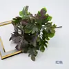 Plantas verdes artificiales, hojas pequeñas de monstera de plástico, flores decorativas para interior y exterior, paisajismo de jardín de plástico, flores de seda para bodas, arreglos florales