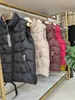 Chaleco de algodón para mujeres de mediana edad y mayores, chaleco de algodón con bloques de color estilo chino, abrigo para madre talla grande, chaqueta sin mangas gruesa y cálida
