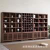 Estantería de Nogal Negro Montada en Pared, Vitrina de Olmo Viejo, Estante Antiguo, Gabinete de Té, Botiquín, Exhibición de Almacenamiento de Madera Maciza