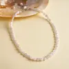 Collar de Perlas Artificiales Cuadradas Corazón Flor Geométrica con Cuentas Estilo Retro Europeo y Americano Cadena para Clavícula de Moda Transfronteriza para Mujeres