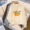 Suéter Tejido de Punto con Cuello Redondo Jacquard Naranja Energético Otoño/Invierno Sentido del Diseño Bloque de Color Mangas Raglán Top para Mujer