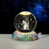 Lámpara de Escritorio Creativa Cielo Estrellado del Océano Bola de Cristal Luz Nocturna Bola de Cristal Lámpara de Ambiente Decoración de Escritorio Regalo de Cumpleaños para Niños