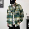 Abrigo de lana para hombre, chaqueta de solapa moderna nueva para primavera y otoño, chaqueta holgada casual estilo Chanel de marca de moda juvenil