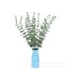 Simulación transfronteriza de hoja de eucalipto hoja de dinero individual hoja de eucalipto artificial decoración del hogar ramo con hierba flores artificiales