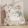 Estantería para bebés, estante para libros ilustrados infantiles, estantería de almacenamiento de libros de varias capas de pie, armario de almacenamiento para jardín de infantes, estantería de dibujos animados para el hogar