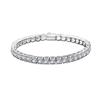 Pulsera Tenis Clásica de Plata de Ley S925 con Moissanita para Hombres y Mujeres, Pulsera de Zirconia, Joyería de Plata de Moda, Popular Venta Cruzada Mismo Estilo