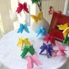Materiales de Decoración para el Entorno del Jardín de Infancia Adornos Colgantes Guirnalda de Papel Mariposa 3D Decoración para Fiesta de Cumpleaños Arreglo