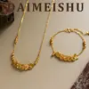 Nuevo Elegante y Exquisito Collar de Peces Koi Hielo Triturado Cinco Monedas Emperador, Cadena para Clavícula Versátil de Lujo Ligero Nicho de Gama Alta Vintage