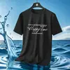 Camiseta de Hombre Transfronteriza, Verano Delgada de Seda de Hielo Secado Rápido Transpirable Manga Corta, Al por Mayor Versátil Casual Holgada Estilo Coreano