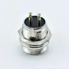 Conector de enchufe de aviación GX12 de 2 3 4 5 6 7 8 núcleos, conector de enchufe de aviación de doble muesca