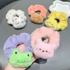 Faixa de Cabelo de Pelúcia Desenho Animado Criativo Orelhas de Coelho Cabeça de Urso Estilo Coreano Prendedor de Cabelo Elástico Alto Prendedor de Cabelo de Pelúcia