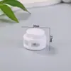 Fivela de mola grande de furo duplo plástico trava de aperto fivela de cordão fivela nariz de porco ajuste elástico botão preto e branco