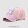 Gorra de Béisbol con Protección Auditiva para Niñas Estilo Coreano Dibujo Animado Lindo Kuromi Gorra con Visera Otoño e Invierno Nueva Gorra Cálida para Niños
