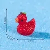 Miniaturas adorables de sandía, durián y pato de frutas, adorables accesorios de decoración DIY, adornos en miniatura