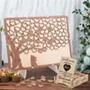 Árbol de Firmas Libro de Visitas Modelo Popular Transfronterizo Tablero de Mensajes Conmemorativos Boda Occidental Firmas Artesanías de Madera
