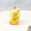 Fofos Pintinhos, Patos e Lontras Marinhas Estereoscópicos Aveludados Chaveiros DIY Pingentes de Carro Correntes para Celular Pingentes de Bolsa Atacado