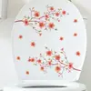 BR3555C Nuevas Pegatinas Autoadhesivas Creativas Flor de Durazno Rosa Decorativas para Refrigerador, Gabinete de Cocina, Baño, Inodoro