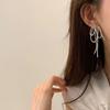 Pendientes de Lazo con Perlas Delicados para Mujer 2025 Nuevos Pendientes de Borla Diseño de Nicho Pendientes de Gama Alta Pendientes de Lujo Accesible