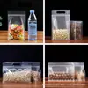 Saco Selável Auto-Sustentável Transparente de Oito Lados, Saco de Embalagem com Zíper Fosco, Saco de Embalagem Selada para Lanches e Alimentos Artesanais, Em Estoque