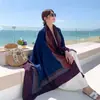 Lago Salado Chaka Noroeste Grande Turismo Estilo Étnico Bufanda Bufanda Nueva de Verano para Mujer Playa Marina Chal Protector Solar Delgado
