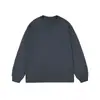 Camiseta de Manga Larga T490 # 280g 32 Piezas Hilo Doble Cuello Sorona Cuello Redondo Puño Acanalado Diseño Liso