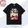 Camiseta de Manga Corta de Verano Suelta de Algodón para Niños y Niñas Estudiantes, Colaboración Aniya de Anime Spy X Family