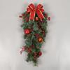 Hongyu cross-border natal pvc bola de natal com decoração de luz de cabeça para baixo árvore porta da frente casa parede pendurado pingente de natal