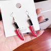 Novos produtos transfronteiriços na Europa e nos Estados Unidos cool Harajuku punk assassino faca afiada faca de cozinha brincos personalidade engraçado atacado brincos de simulação