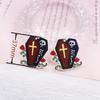 Pendientes de Calavera de Acrílico, Calabaza y Lápida de Halloween, Colgante Pequeño, Joyería Personalizada para Fiesta DIY