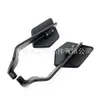 Motocicleta vehículo eléctrico modificado nuevo campo de visión amplio ala de viento fija espejo retrovisor aleación de aluminio universal reflector de pala