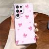 Estilo Laço de Fita Ins para Meninas, Capa Estilo Filme Coreano Adequada para Samsung S24/S25+, Capa Protetora de Celular de Alta Qualidade