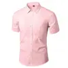 Camisa Blanca para Hombre, de Manga Larga, Anti-arrugas, Formal de Negocios, Corte Ajustado, Estilo Coreano, Camisa de Traje Casual Profesional, Ropa de Trabajo, Blanca para Hombre
