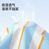 Camiseta de Verano Nueva de Algodón Puro con Rayas de Manga Corta para Niños, Top Holgado Transpirable para Niños, Versátil Casual para Exteriores, Manga Media