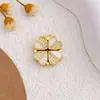 Pingente Colar Trevo da Sorte Magnético Transfronteiriço Pingente Design Simples Moderno Versátil Não Desbota Acessórios para Joias DIY