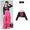 Roupas infantis de hip hop para meninas, roupas de performance de hip hop com dopamina jazz, modelo T para meninas, show ambulante de palco, legal