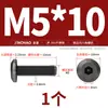 Tornillos para Muebles de Acero Inoxidable 304 Negros con Cabezas Planas Grandes, Allen, Cabezas Redondas, Tornillos de Borde Biselado y Pernos para Contrachapado