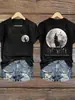 Tops de Halloween con Estampado Digital 3D de Bruja, Cuello en V, Estilo Europeo y Americano, con Mangas, para Mujer, Pedido al por Mayor, Pedido Mínimo Bajo para Halloween