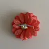 Accesorios para Ropa de Flores Mini Hechos a Mano Estilo Coreano Cáñamo de Perlas con Broche de Flor de Diamante Accesorios para el Cabello Flor de Cabeza