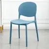 Silla estilo nórdico, silla de comedor para el hogar, mesa y sillas de comedor comerciales para restaurante engrosadas, silla de plástico moderna minimalista de moda con respaldo
